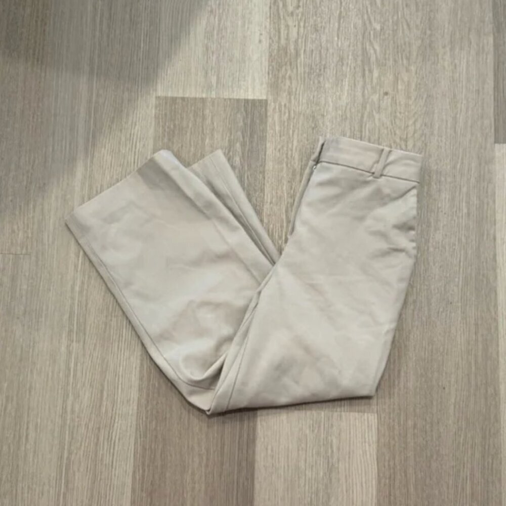 Aritzia Babaton Cropped Agency Pant City Wool Light Beige Size 0 - Picture 3 of 7